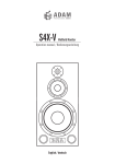 S4X-V Midfield Monitor Operation manual / Bedienungsanleitung