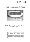 BEDIENUNGSANLEITUNG CHIROPODY SILVER