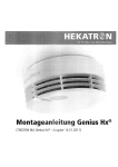 Montageanleit -r- g Genius Hx° - ALARM