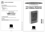 Télécommande Multifonction pour ventilation Double-Flux