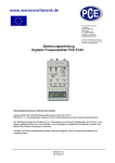 Bedienungsanleitung Digitaler Frequenzzähler PCE-FC25