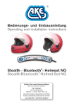Bedien Einbauanleitung Bluetooth-Helmset NG