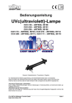 UVc(ultraviolett)-Lampe - WilTec Wildanger Technik