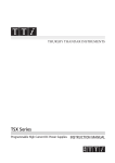 TSX-P Instruction Manual