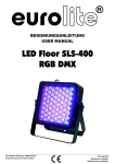 EUROLITE LED Floor SLS-400 RGB DMX User Manual