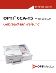 Gebrauchsanweisung OPTI™ CCA-TS Analysator