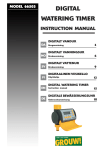 digital watering timer instruction manual