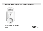 Digitale Zeitschaltuhr für Innen GT-ZSd-01 - GT