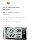 testo 622 · Scientific Ambient Monitor testo 622 · Scientific Ambient
