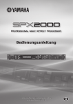 SPX2000—Bedienungsanleitung