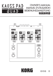 KAOSS PAD QUAD Owner's Manual