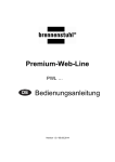Premium-Web-Line Bedienungsanleitung