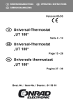 Universal-Thermostat „UT 100“