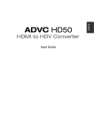 ADVC-HD50 ユーザーズガイド