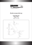 Bedienungsanleitung Hantelbank Titan Pro