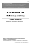 H.264 Netzwerk DVR Bedienungsanleitung
