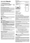 BEDIENUNGSANLEITUNG Ortungsgerät Metall/Leitung/Balken