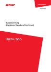 Kurzanleitung Develop Ineo+ 200