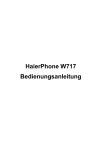 HaierPhone W717 Bedienungsanleitung
