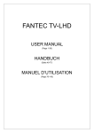 FANTEC TV-LHD Manual EN DE FR