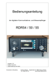 Bedienungsanleitung RDR5x