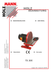 Bedienungsanleitung Tellerschleifmaschine TS 305