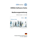 OMEGA Software-Suite Bedienungsanleitung