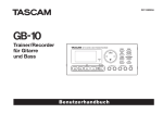 Benutzerhandbuch für Tascam GB-10