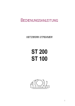 Manual Netzwerkstreamer ST 200 / ST 100
