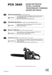 PCS 3840 BENZIN MOTORSÄGE PETROL CHAINSAW