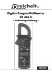 Digital-Zangen-Multimeter UT 202 A – Bedienungsanleitung