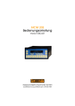 Anzeige und Frequenzmessgerät MCM200 (Bedienungsanleitung)