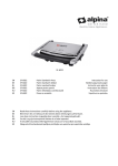 SF-6022 EN SF-6022 Panini Sandwich Press Instruction for use DE