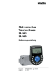 Elektronisches Tresorschloss SL 523 SL 525