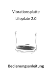 Vibrationsplatte Lifeplate 2.0 Bedienungsanleitung