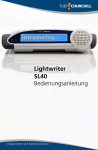 Lightwriter SL40 Bedienungsanleitung