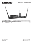 UHF-R PLUS Funkmikrofon-System Bedienungsanleitung