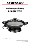 Bedienungsanleitung Design Wok