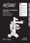 Upright Log Splitter