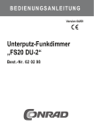 Unterputz-Funkdimmer „FS20 DU-2“