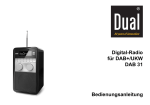 Digital-Radio für DAB+/UKW DAB 31 Bedienungsanleitung