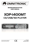 CD/USB/SD PLAYER