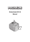Dickenhobel DH 40 Manual - Axminster Power Tool Centre