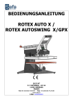 BEDIENUNGSANLEITUNG ROTEX AUTO X / ROTEX AUTOSWING