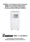 MOBIELE Airconditioner/Luchtontvochtiger MOBILE