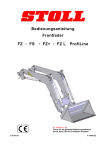 Bedienungsanleitung Frontlader FZ FS FZ+ FZ L ProfiLine