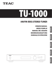 AM/FM (RDS) STEREO TUNER