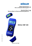 Baufeuchtemessgerät HBF 420 von Wöhler