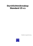 Durchlichtmikroskop Standard 25 ICS