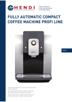 FULLY AUTOMATIC COMPACT COFFEE MACHINE PROFI LINE